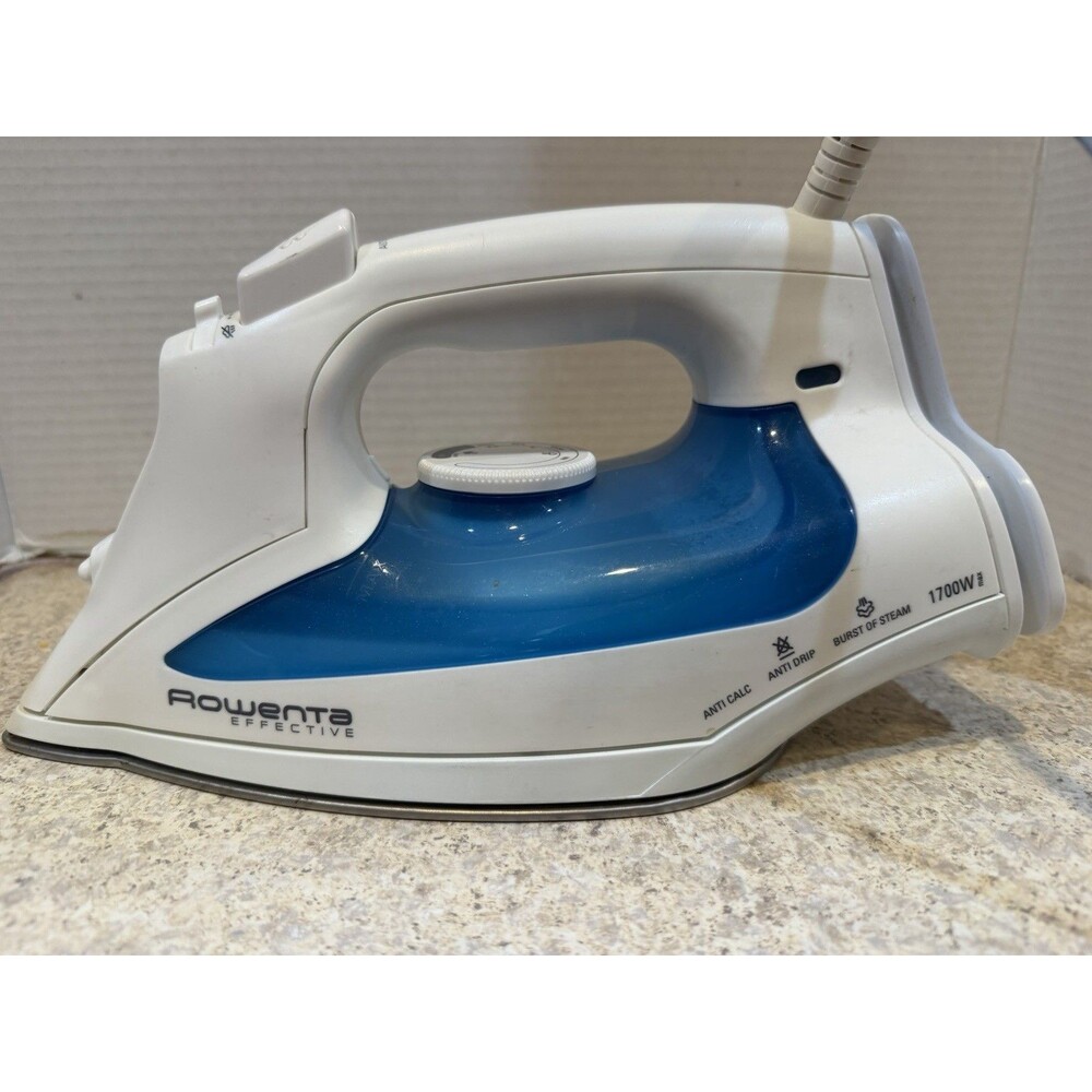 Rowenta Effective DW1050 Steam Iron 1700W Stainless Steel Soleplate Anti-Drip
